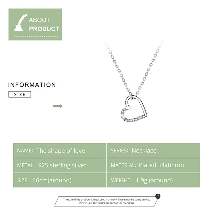 The shape of love Necklace