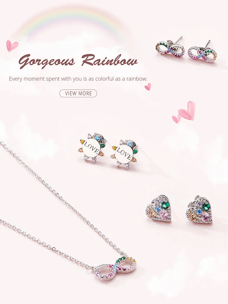 Colorful Infinite Love Jewelry Set