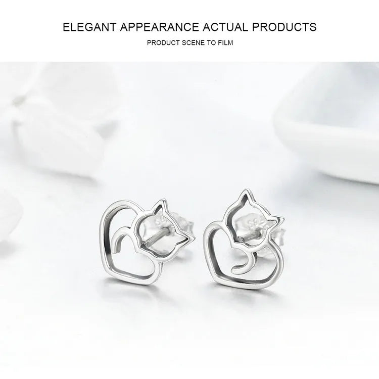 Adorable Cute Cat Jewelry Set