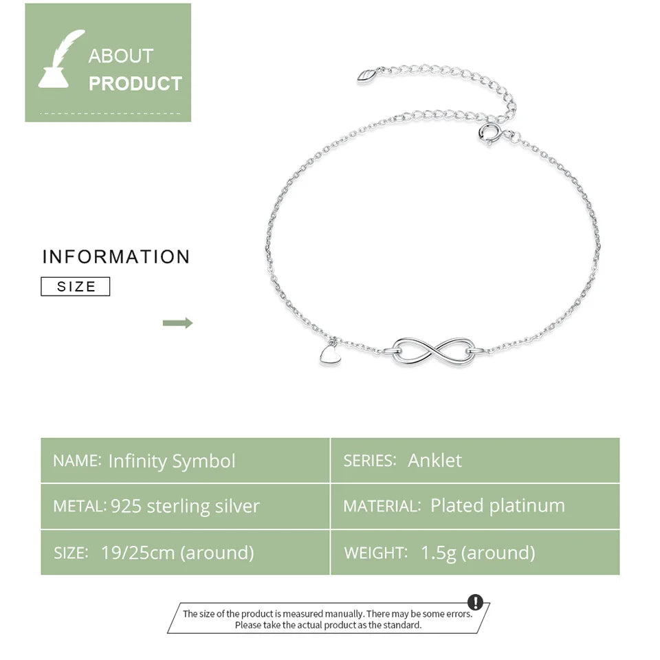 Infinity Symbol Anklet