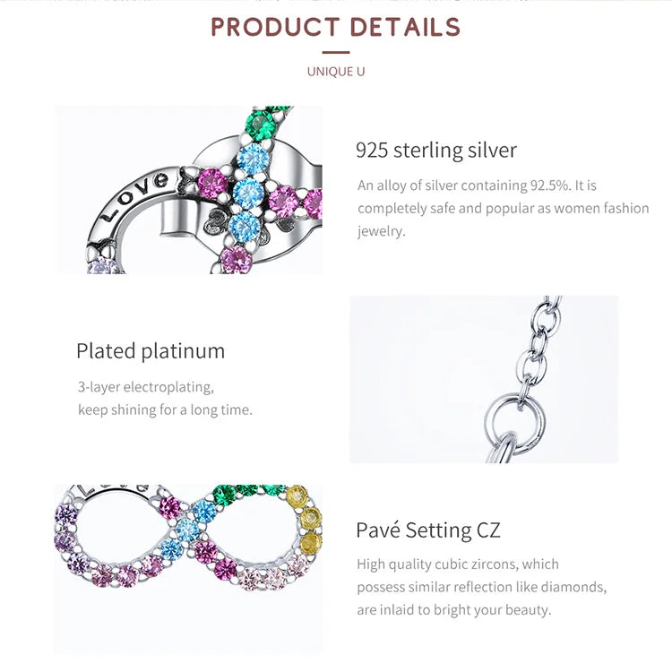 Colorful Infinite Love Jewelry Set