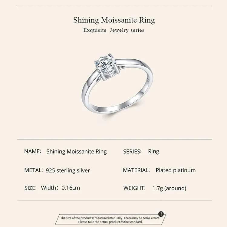 Shining Moissanite Ring