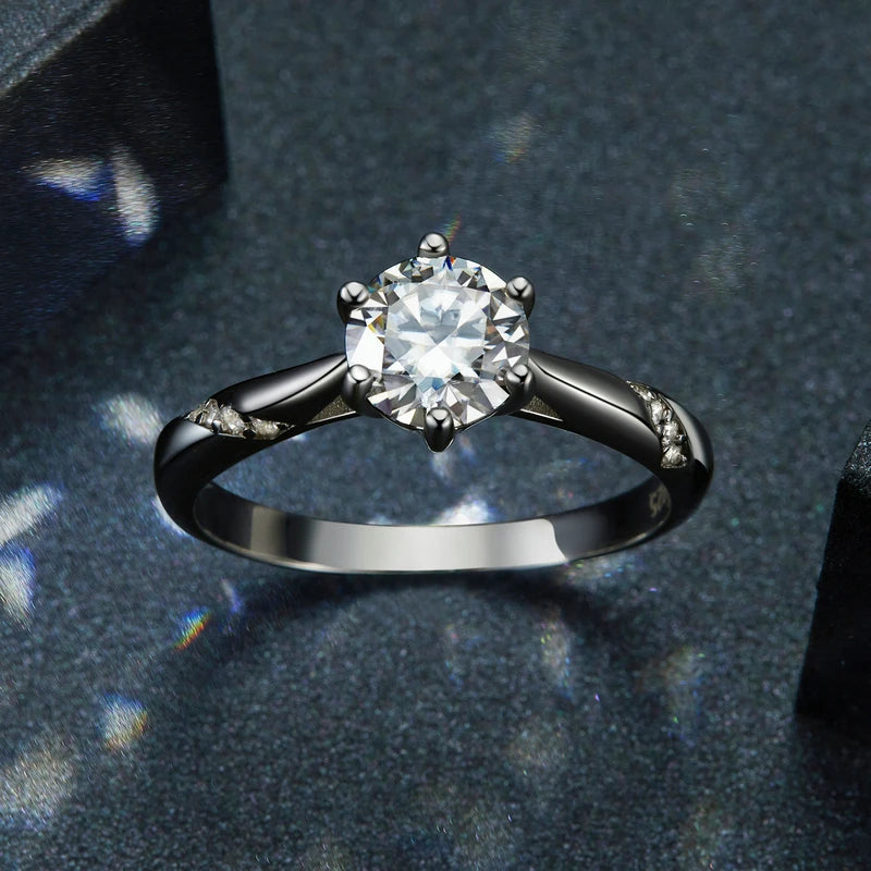 Moissanite Solitaire Ring