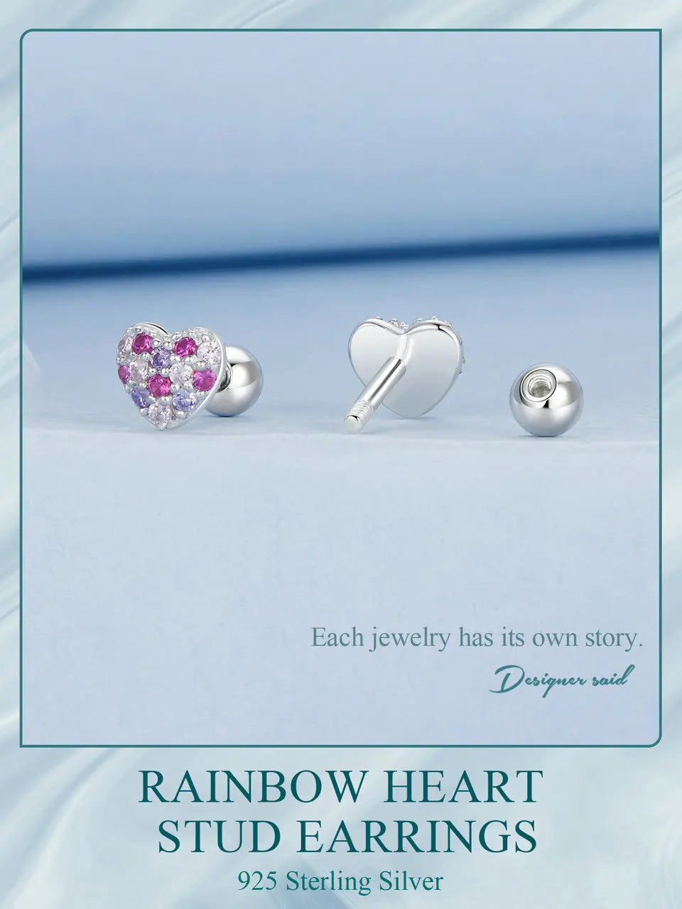 Cute Pink Heart Earring