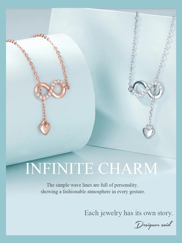 Infinity Love Pendant Necklace