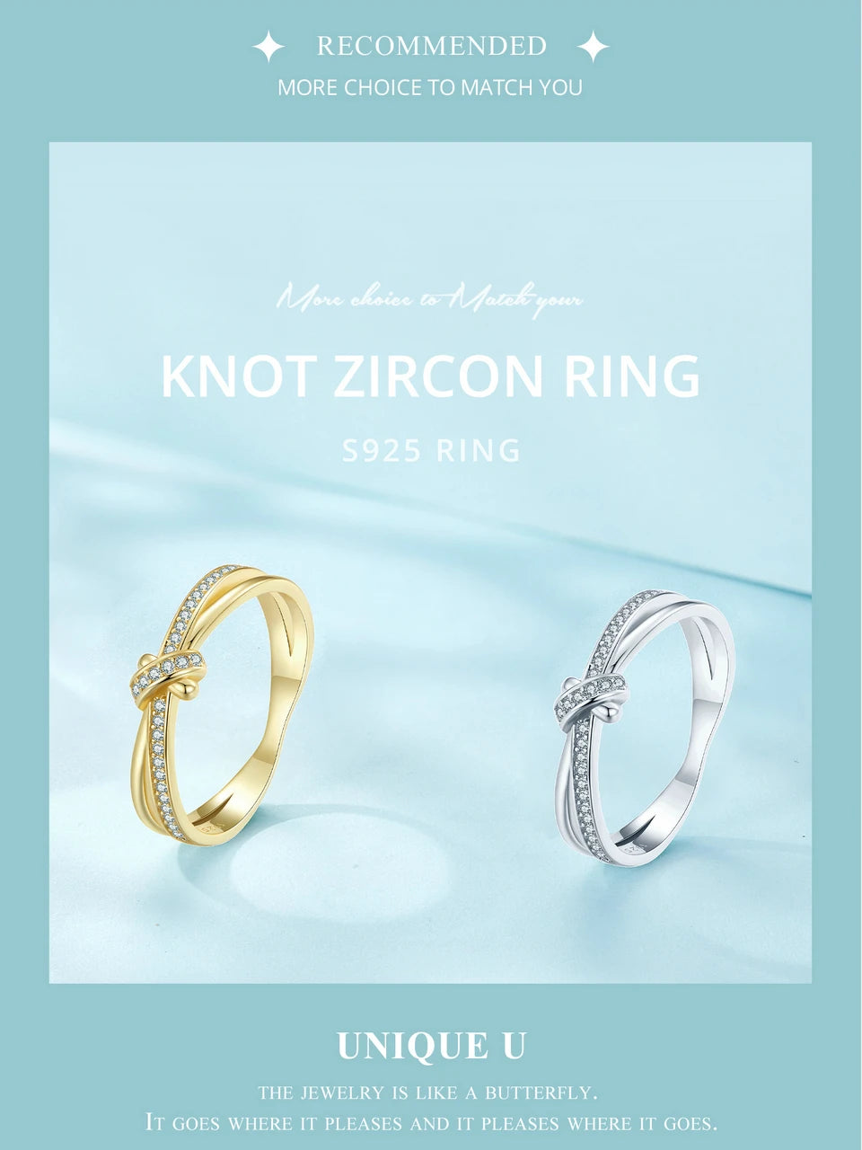 Knot Zircon Ring