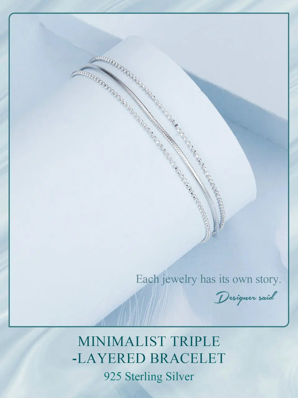 The minimalist triple-layer bracelet