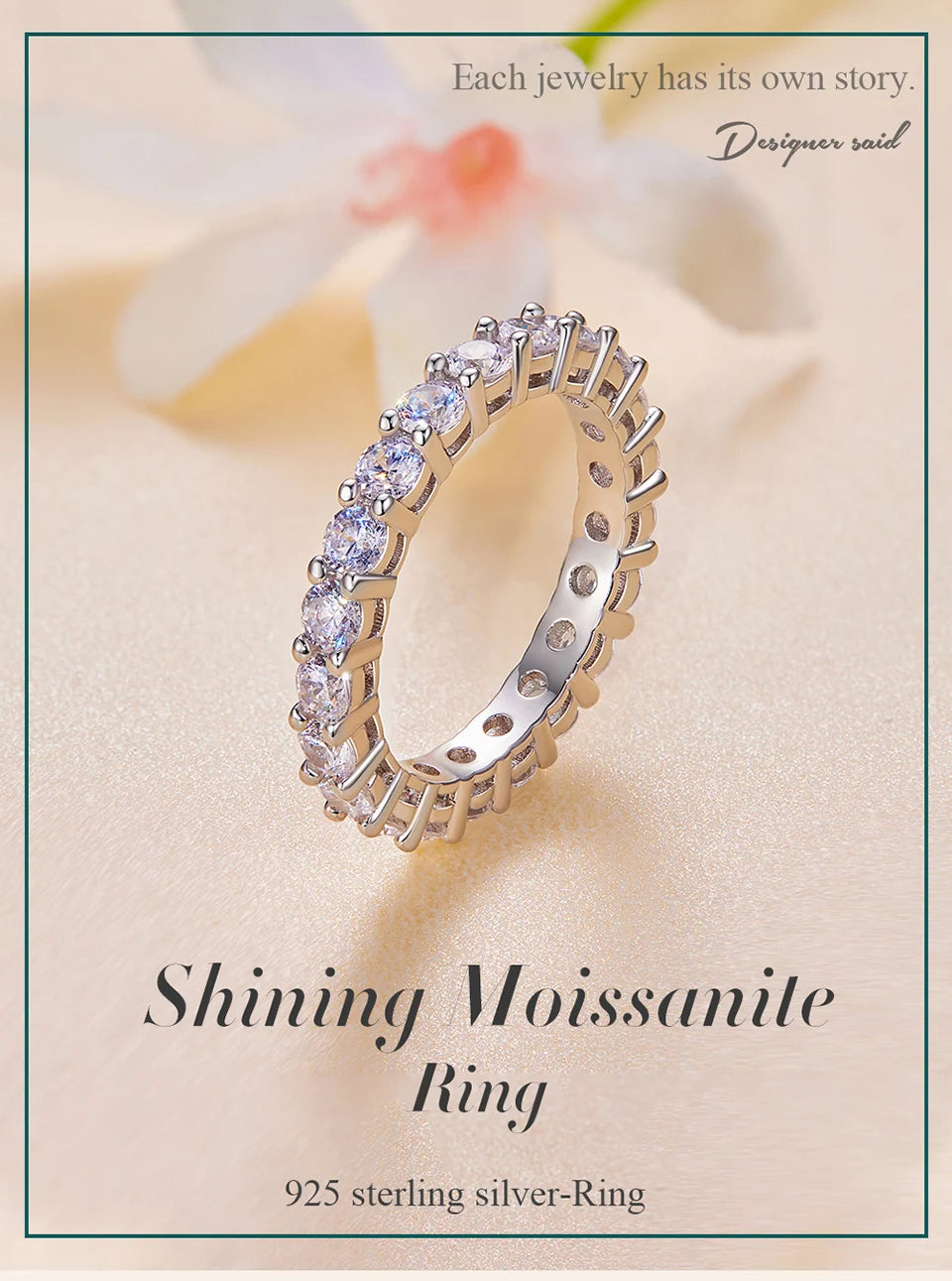 Shining Moissanite Ring