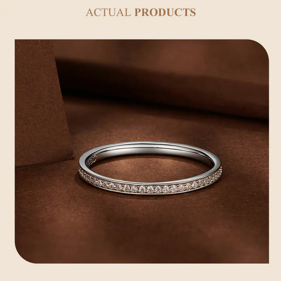 Moissanite  Eternity Ring