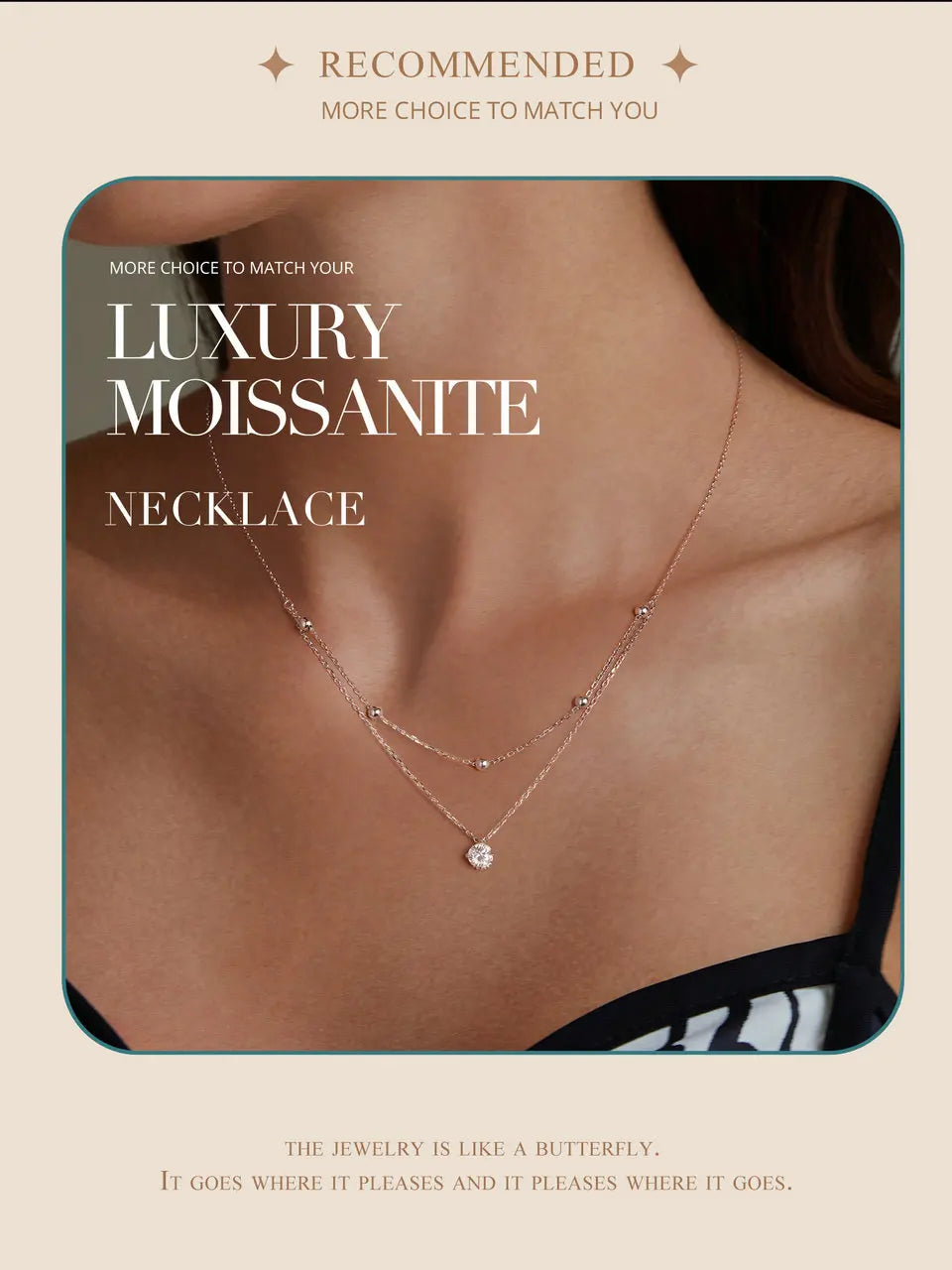 Moissanite Layered Necklace