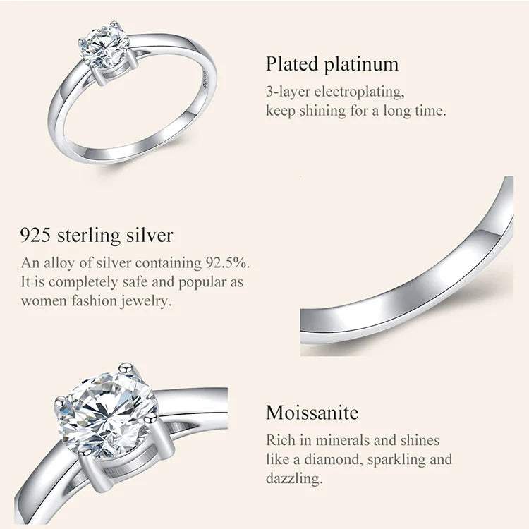 Shining Moissanite Ring