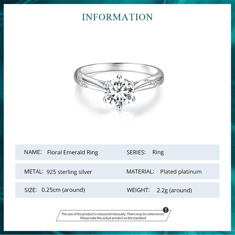 Moissanite Solitaire Ring