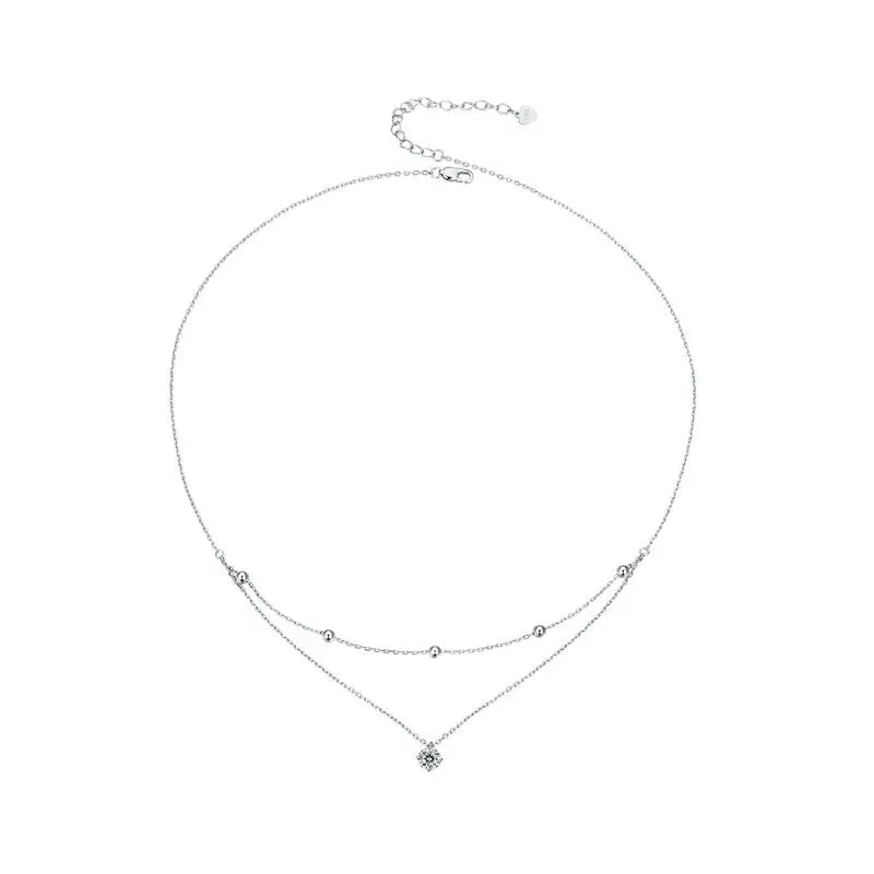 Moissanite Layered Necklace