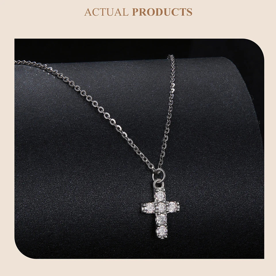 Moissanite Cross Set