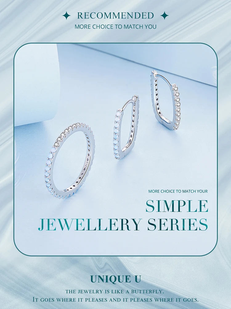 Blue Opal Simple Jewelry Set