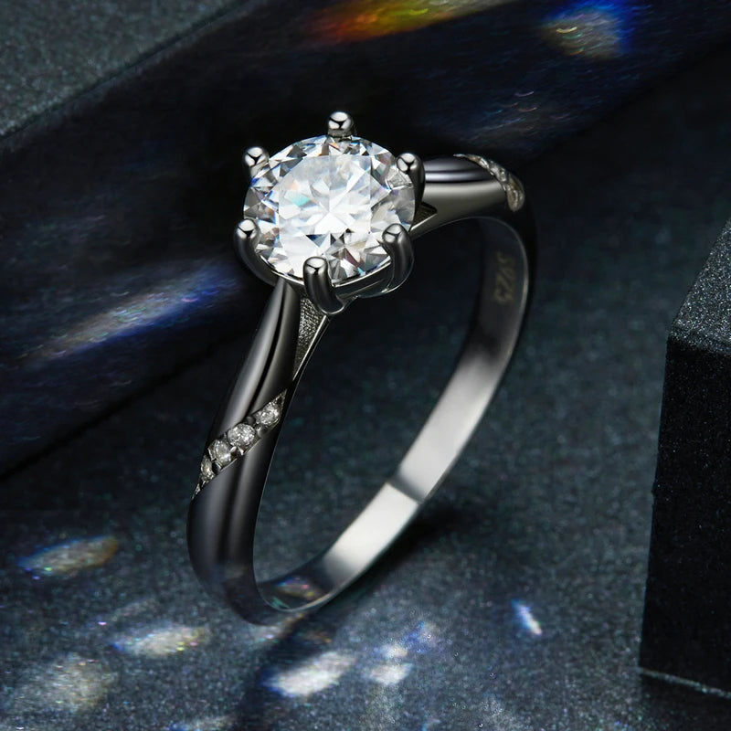 Moissanite Solitaire Ring