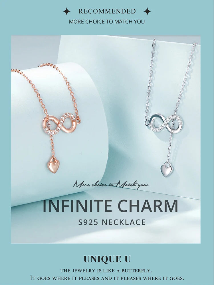 Infinity Love Pendant Necklace