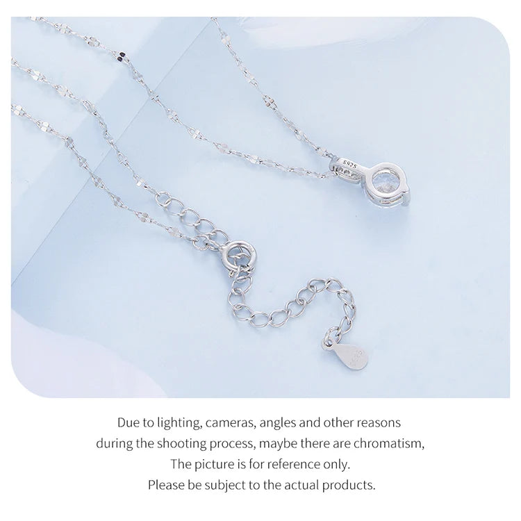 Simple Clear Zircon Necklace