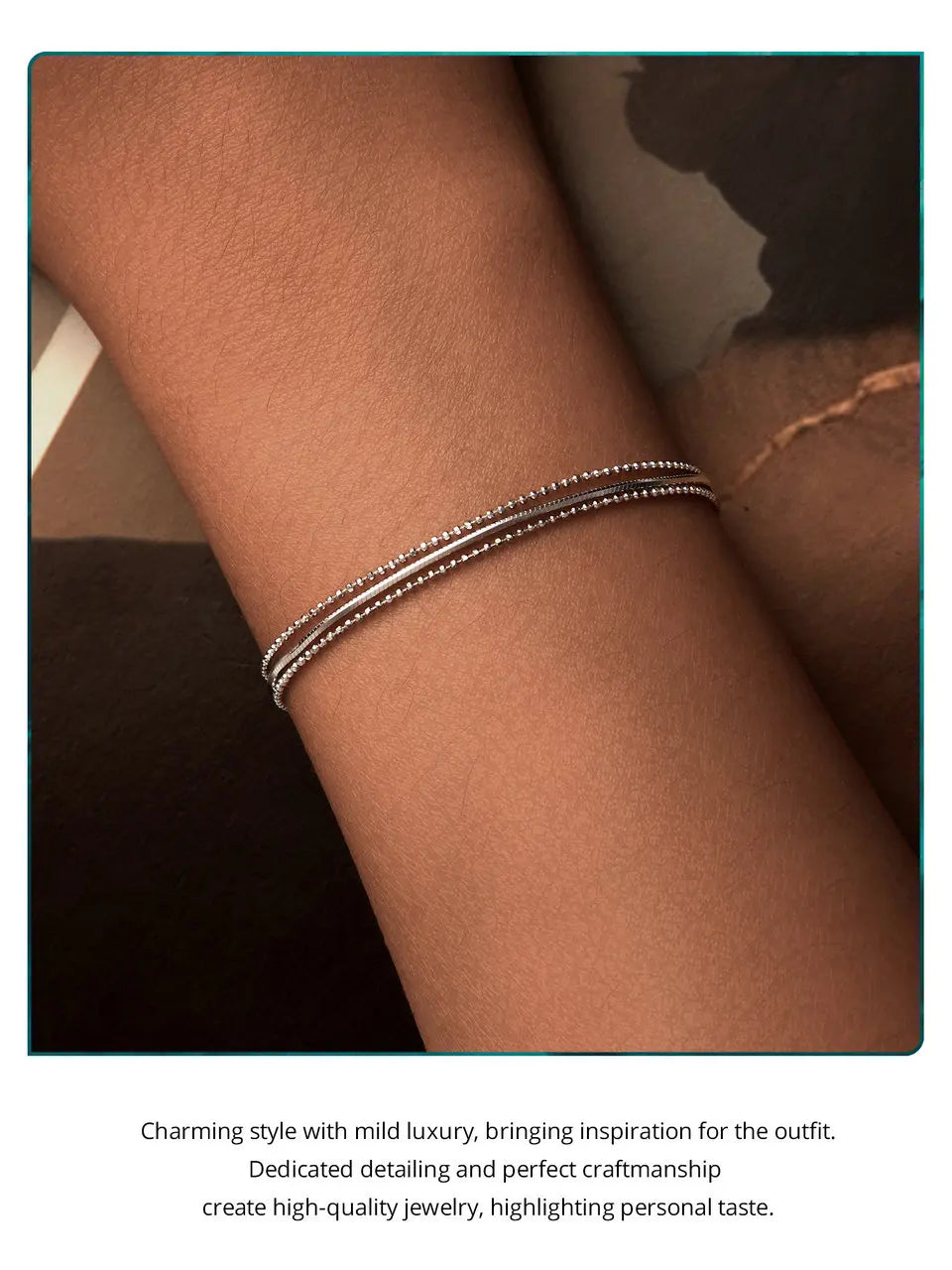 The minimalist triple-layer bracelet