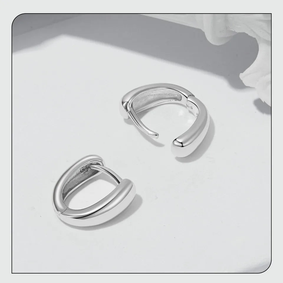 Minimalist Silver Ear Buckles