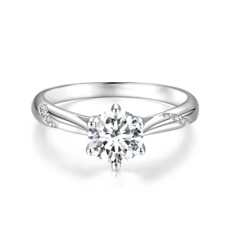 Moissanite Solitaire Ring