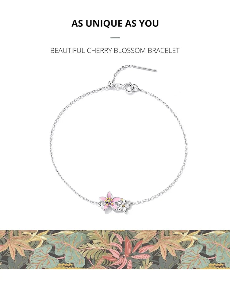 Beautiful cherry blossom bracelet