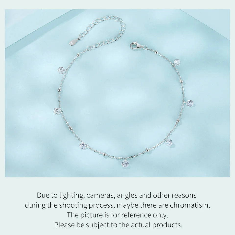 Dazzling Zirconia Anklet