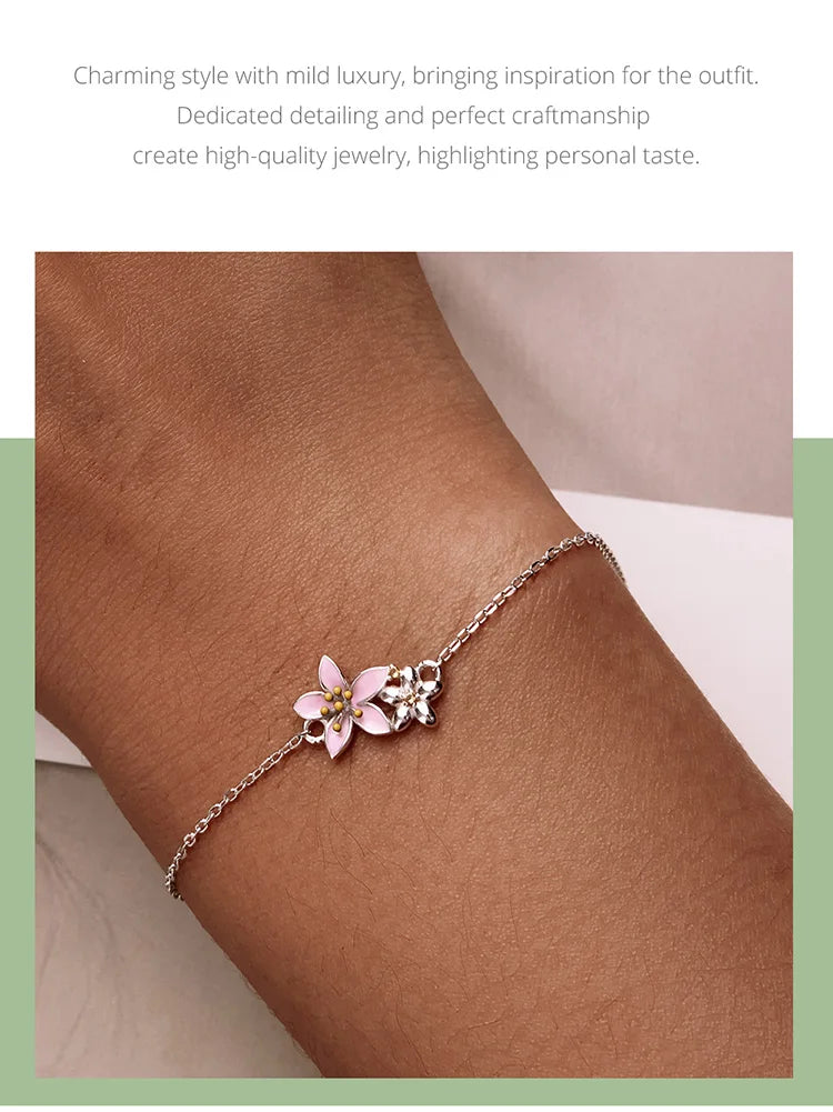 Beautiful cherry blossom bracelet