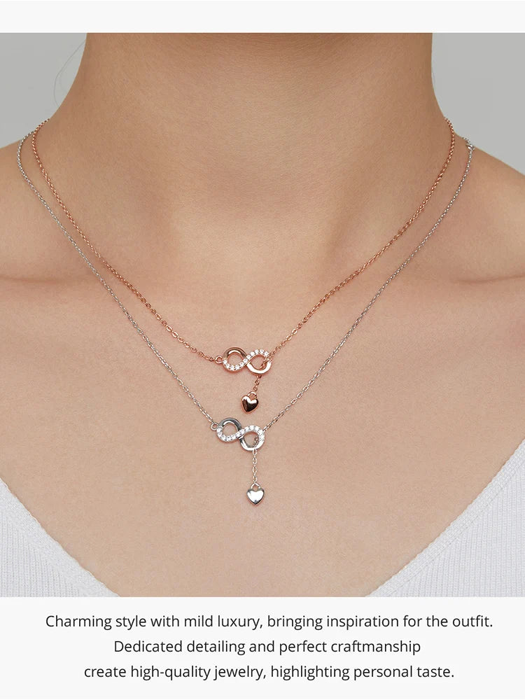 Infinity Love Pendant Necklace