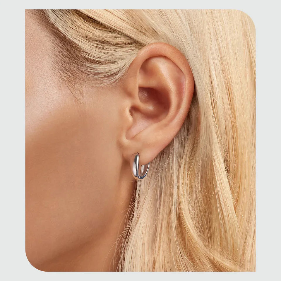 Minimalist Silver Ear Buckles