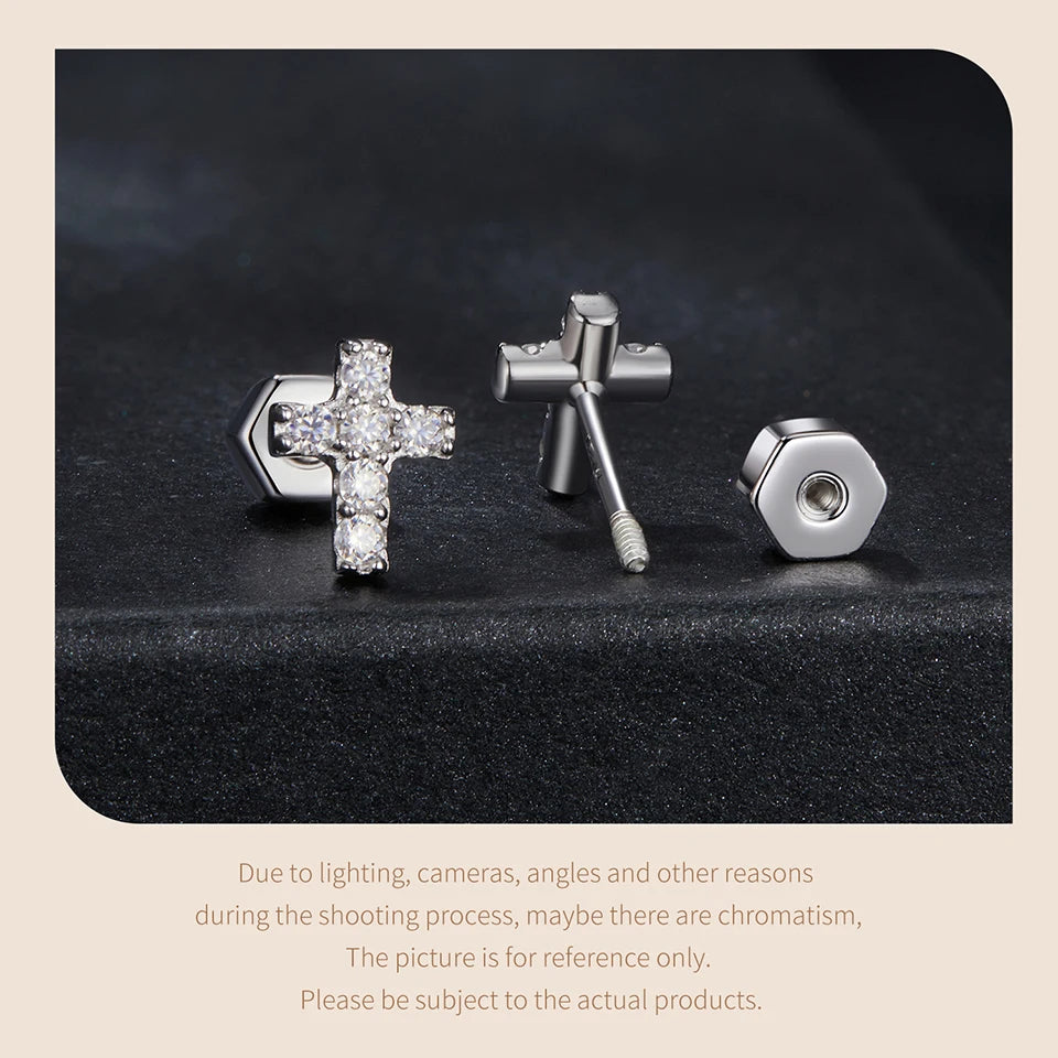 Moissanite Cross Set