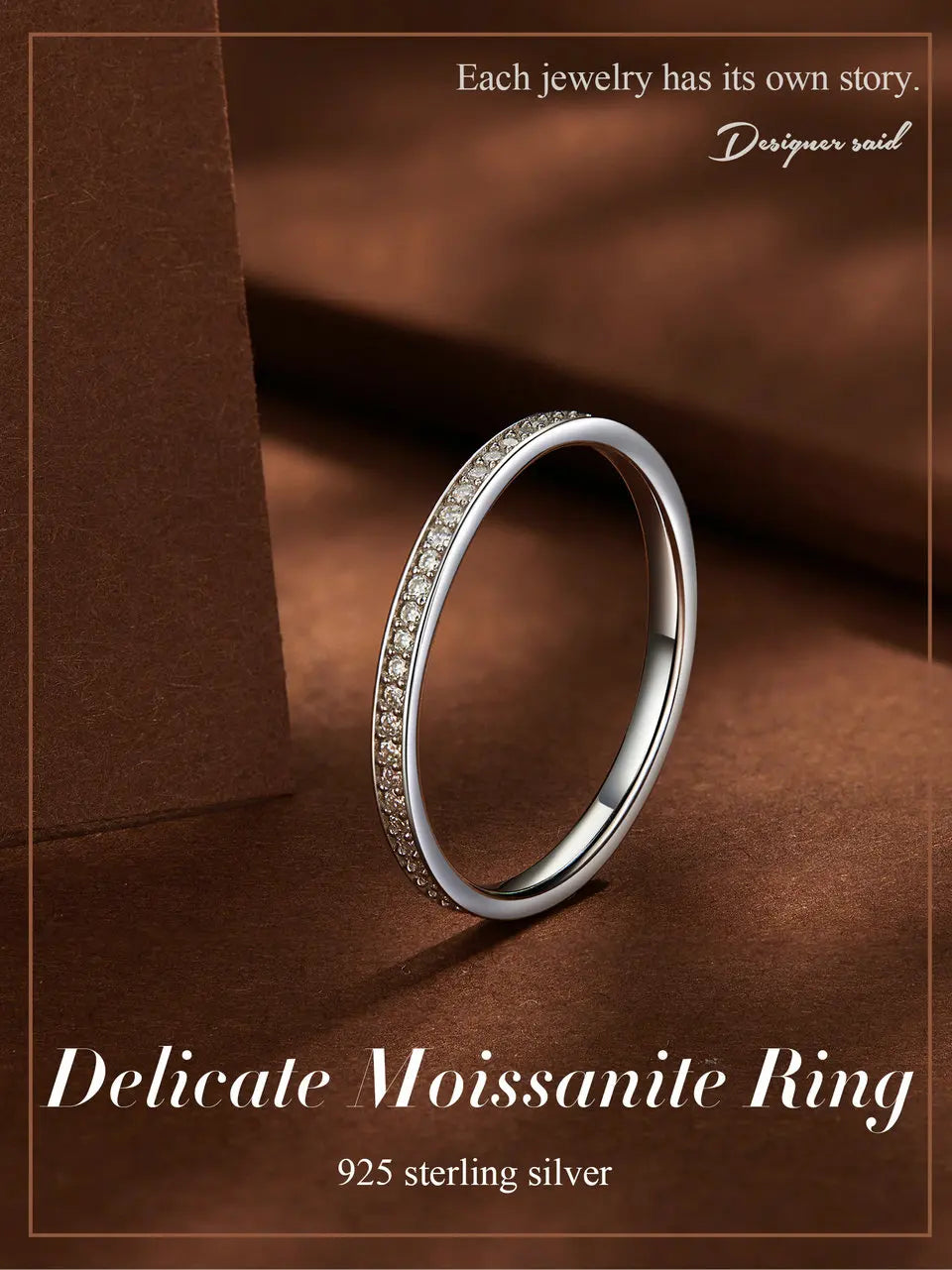 Moissanite  Eternity Ring