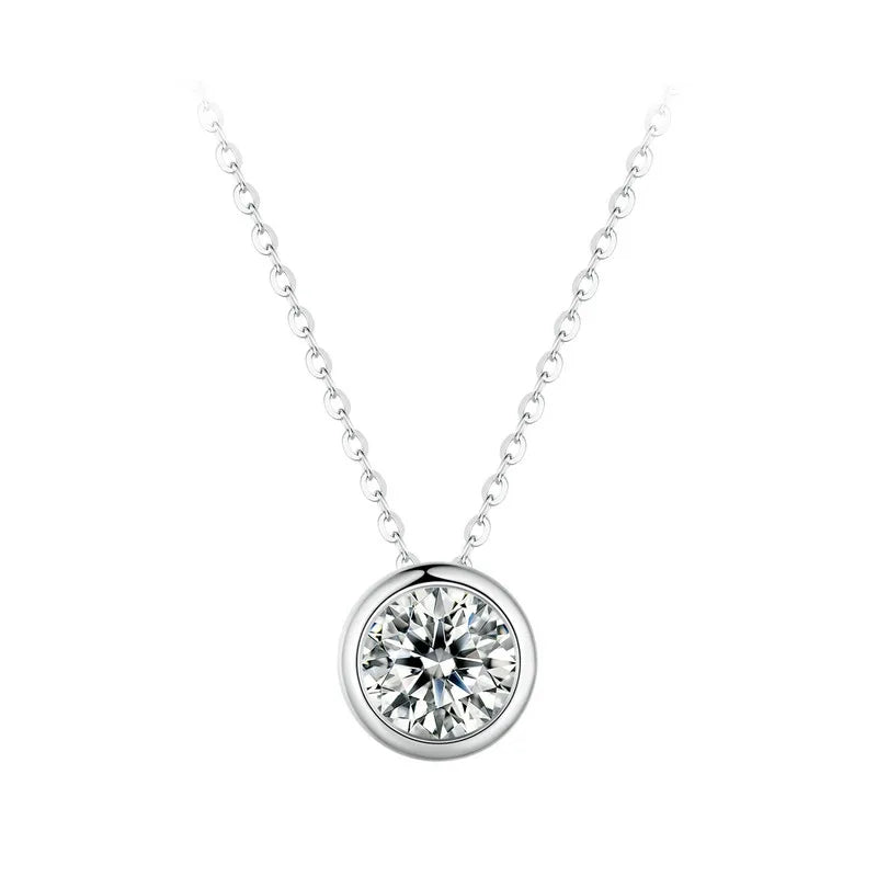 Pear Solitaire Moissanite Pendant