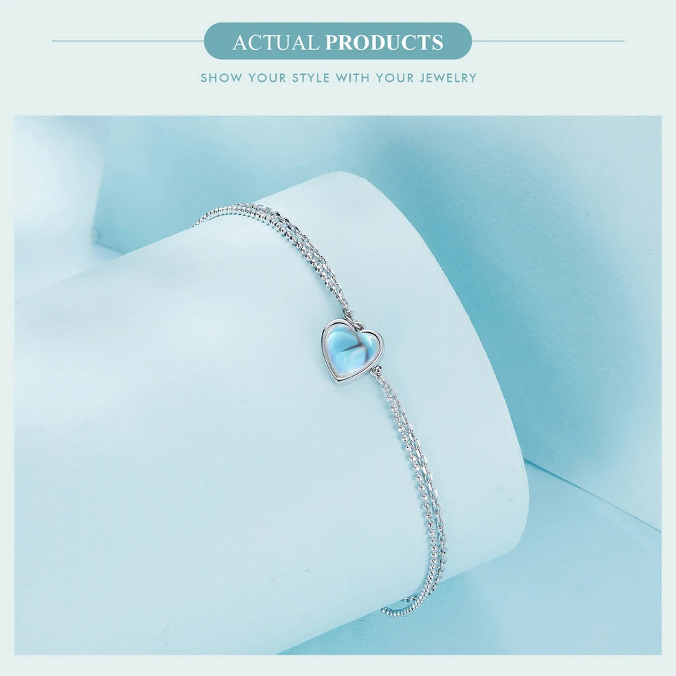 Heart-Shaped Double-Layer Anklet