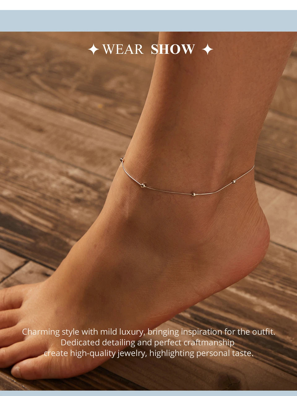 Dazzling Beads Anklets