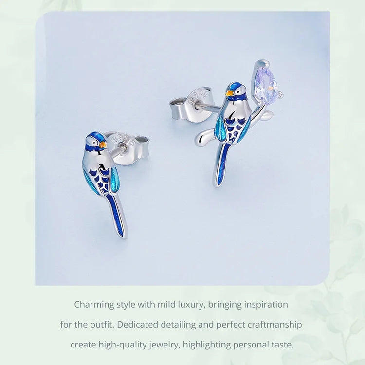 Bird Ring and Earrings Jewelry Set