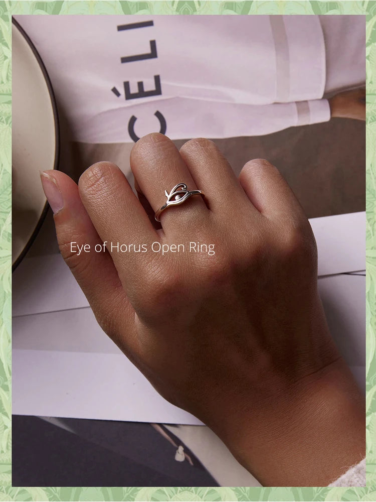 Eye of Horus Open Ring

❤ The Eye of Horus represents protection and luck, which gives you beauty while expelling negative energy for you. The ring in a hollow design is simple yet fashionable and versatile.
