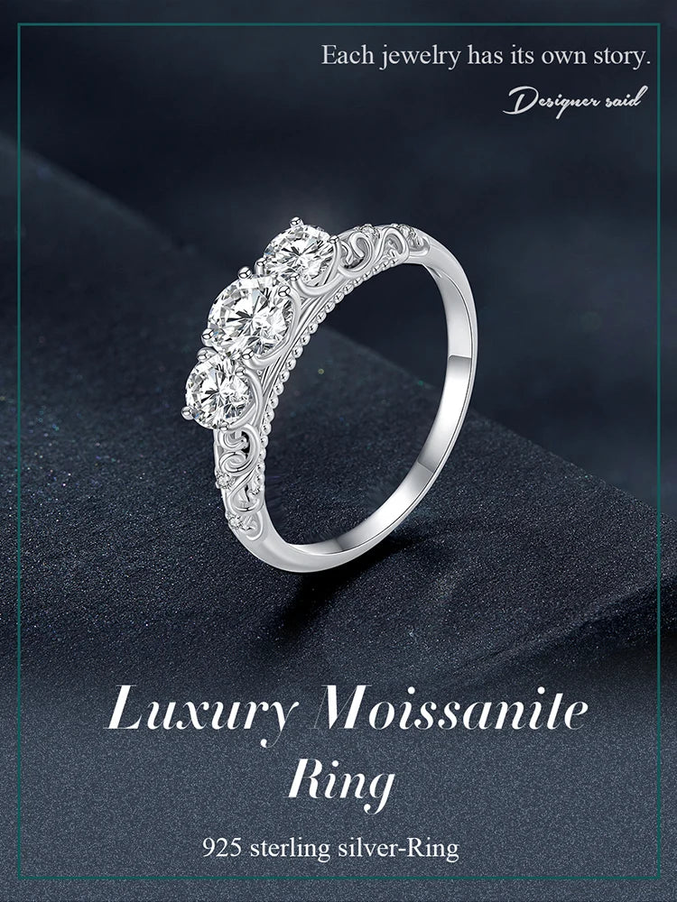 Round Moissanite Ring