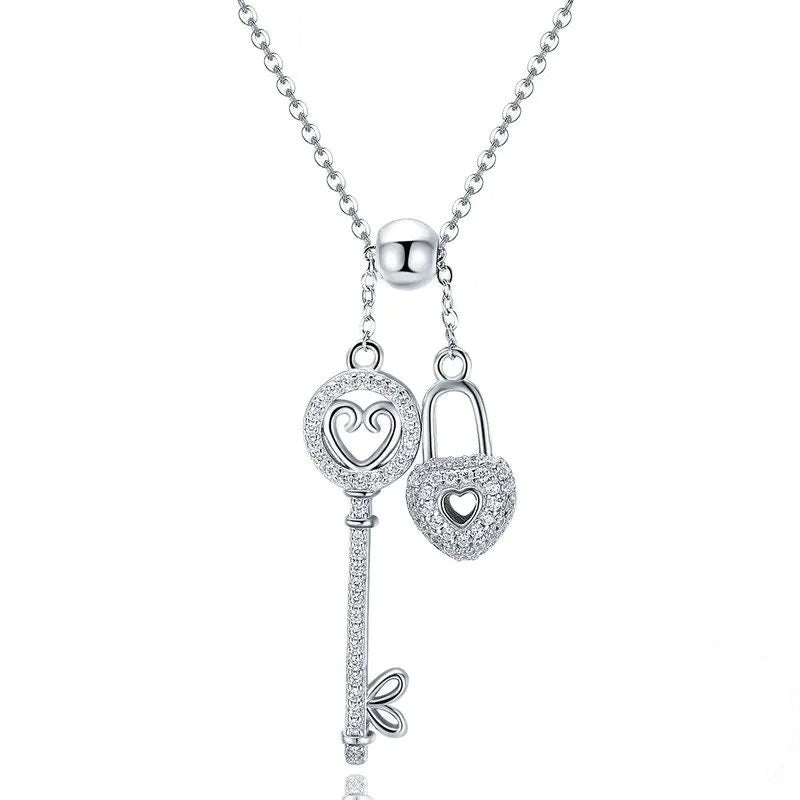 Key of Heart Lock Necklace