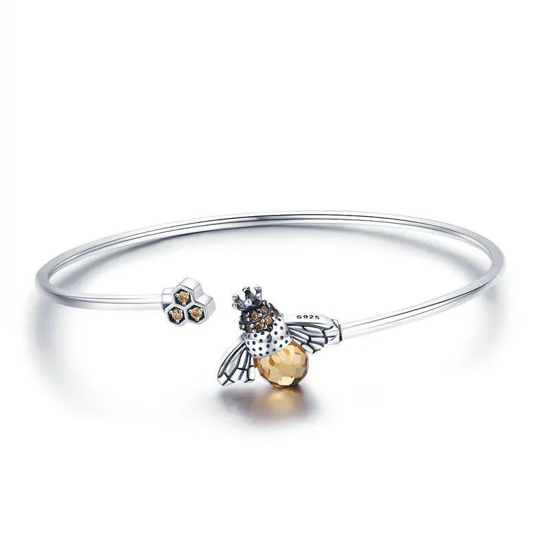 Crystal Yellow Bee Bangle