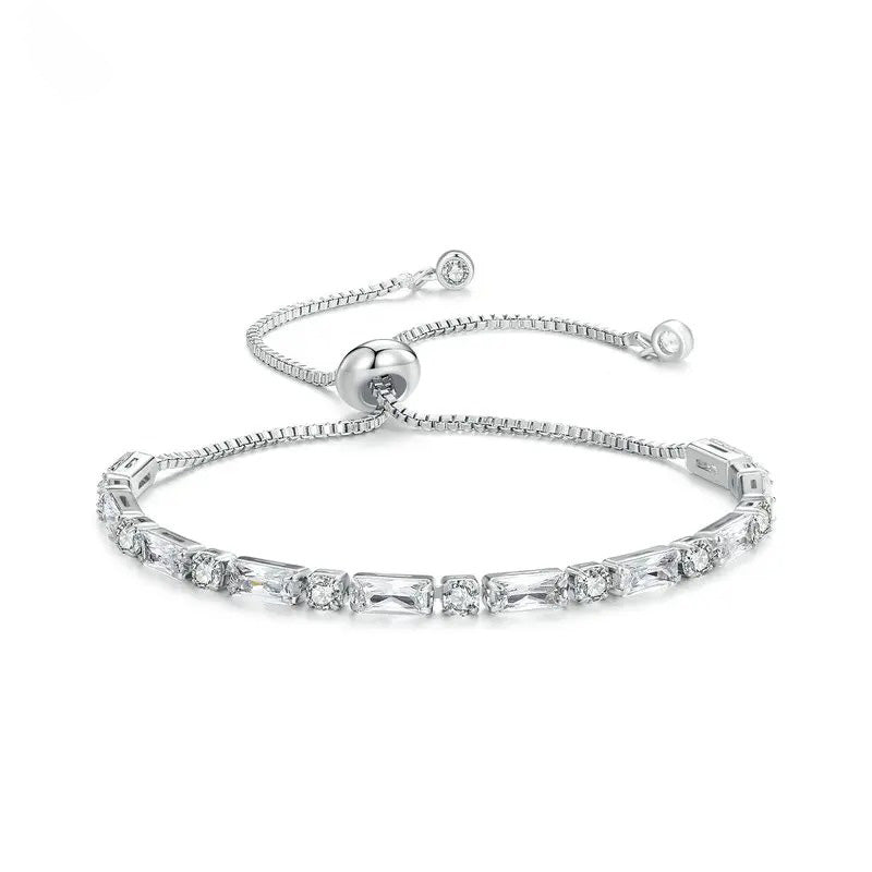 Adjustable Sparkling Zirconia Bracelet