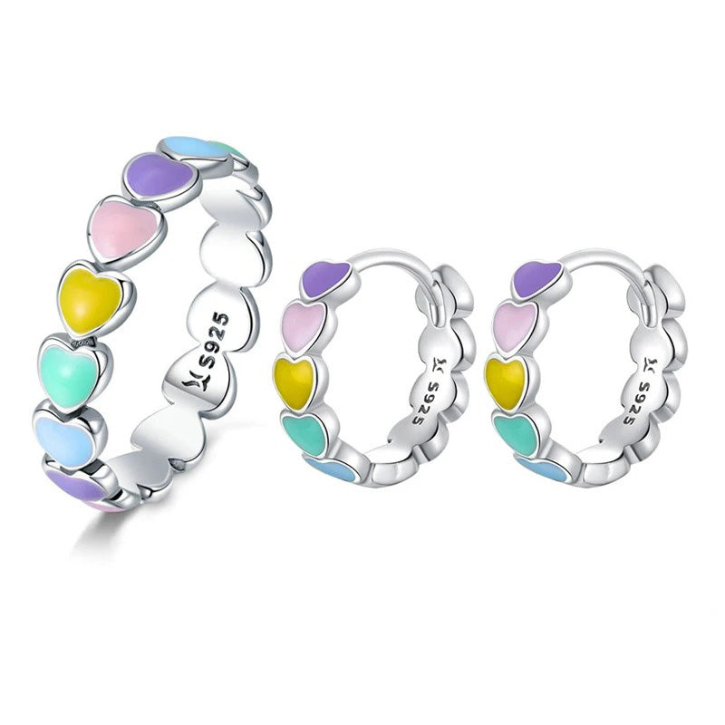 Rainbow Series Heart to Heart Jewelry Set