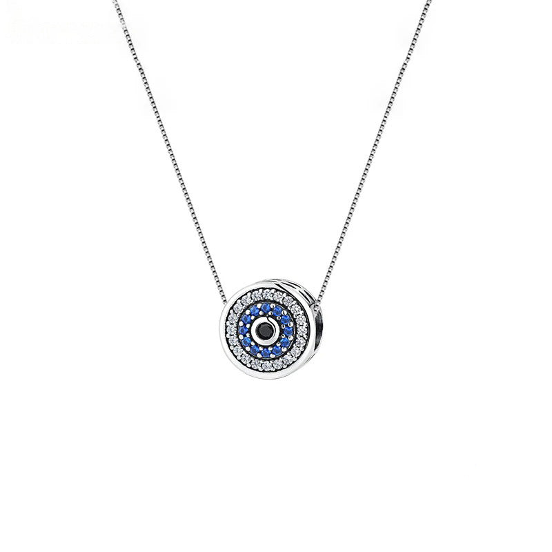 Blue Crystals Eye Necklace