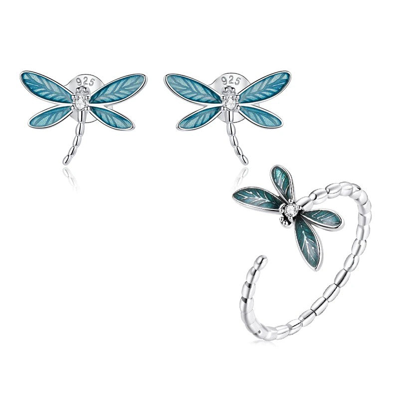 Dragonfly Jewelry Set