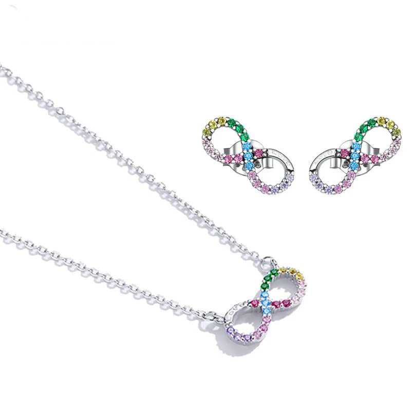 Colorful Infinite Love Jewelry Set