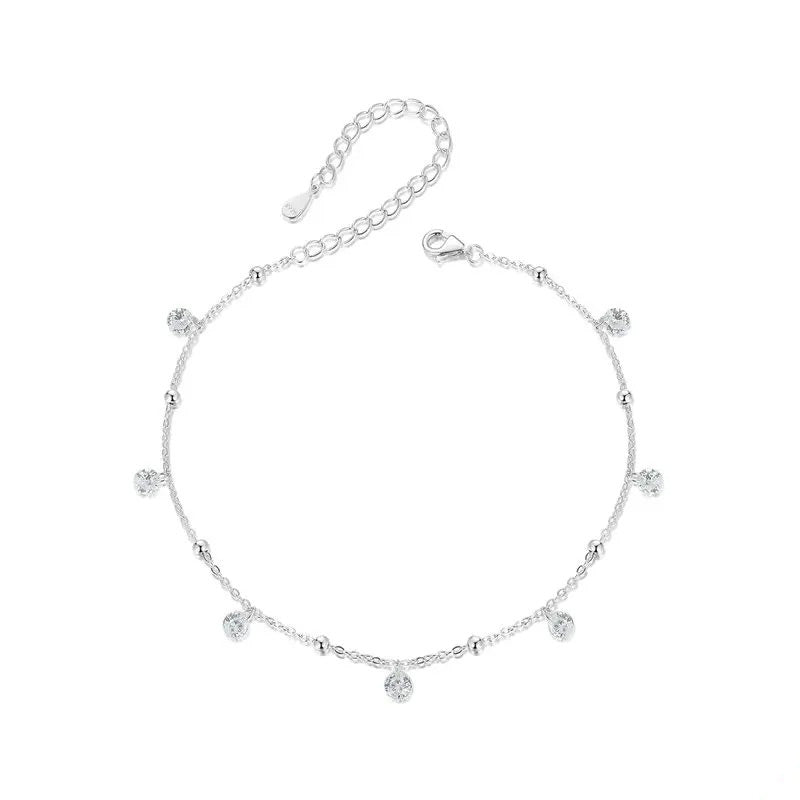 Dazzling Zirconia Anklet