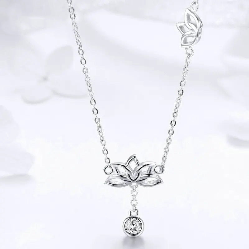 Elegant Lotus Flower Jewelry Set