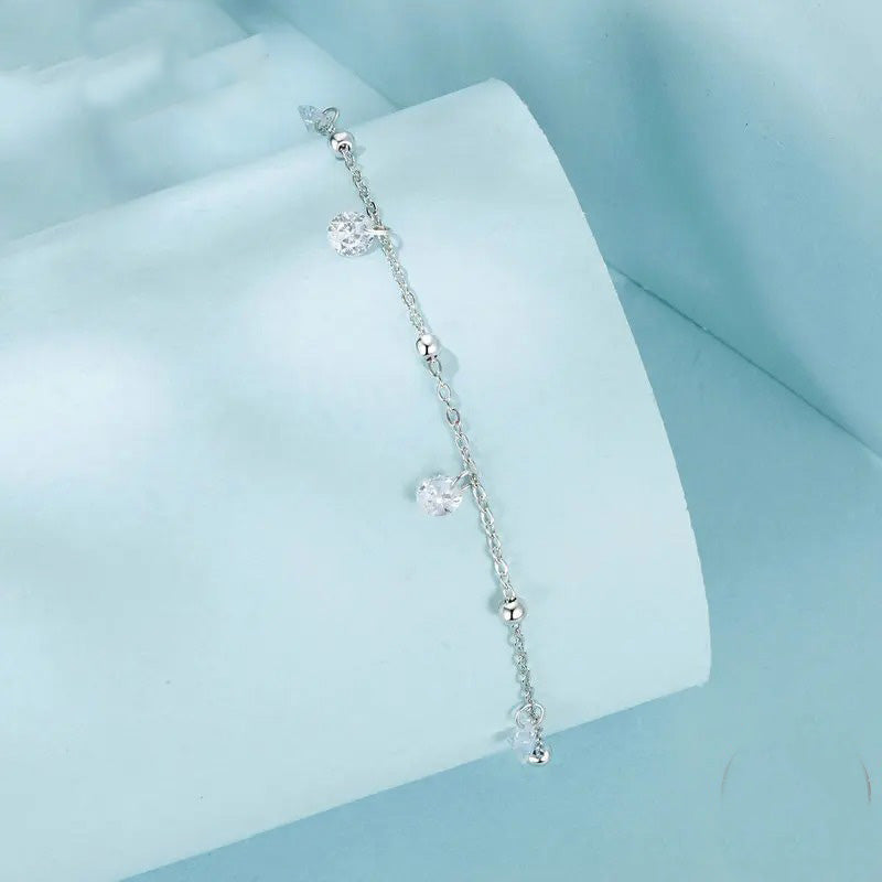 Dazzling Zirconia Anklet