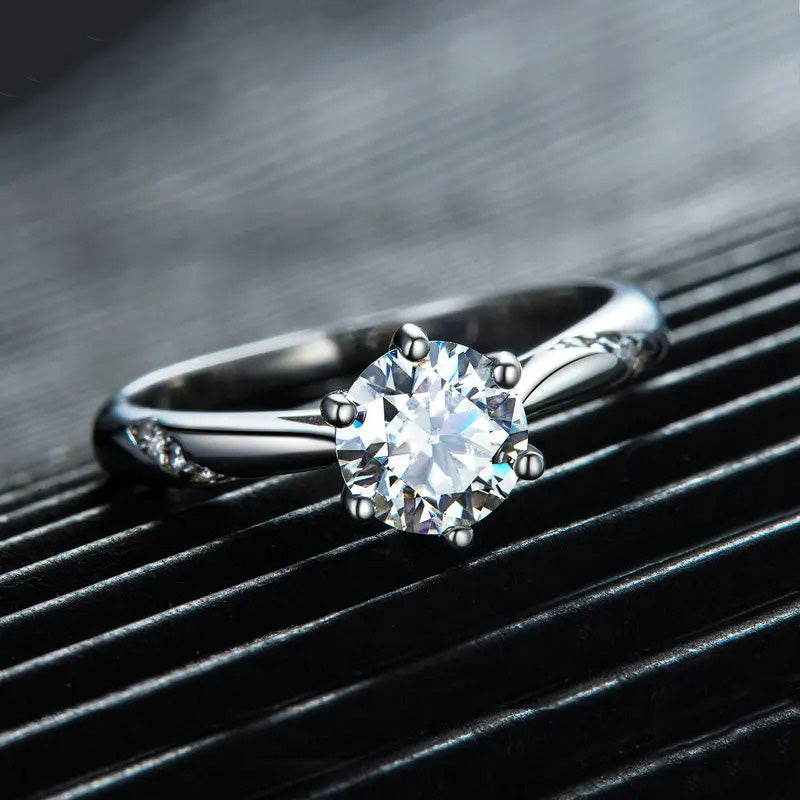 Moissanite Solitaire Ring