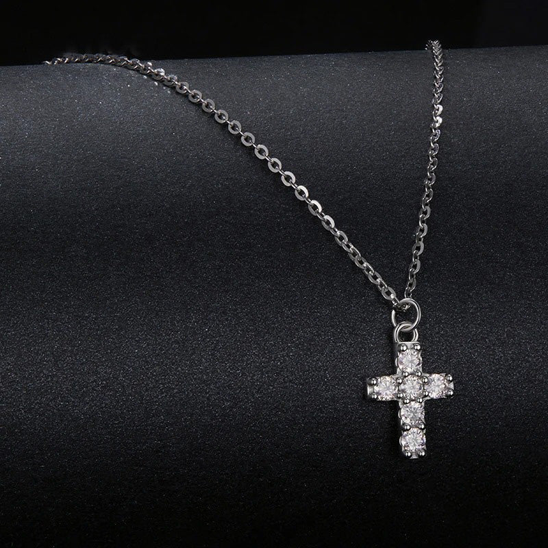 Moissanite Cross Set